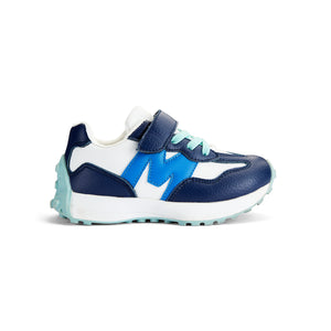 SS25 Mitch & Son 514 Navy Blue Turquoise & White Runner Trainers