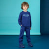 SS25 Mitch & Son Junior HAMILTON Navy Blue Logo Tracksuit