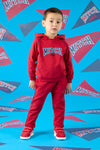 AW24 Mitch & Son BENNY Red Logo Hoody Tracksuit