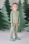 AW24 Mitch & Son Junior CHRISTIAN Khaki Long Sleeve Logo Embossed Tracksuit