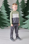 AW24 Mitch & Son Junior CHARLIE Dark Grey Cut N Sew Tracksuit