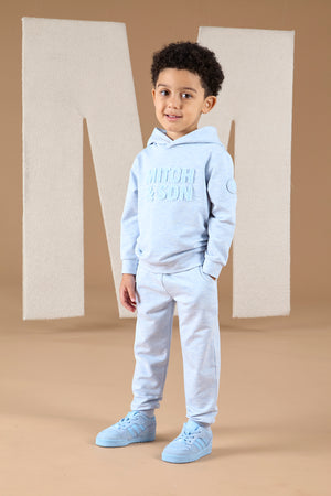 AW24 Mitch & Son ALEX Pale Blue Logo Hoody Tracksuit