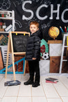 Mitch & Son TROY Back To School Black Padded Coat