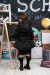 AW24 ADee AMZ Back To School Black Short Bow Jacket