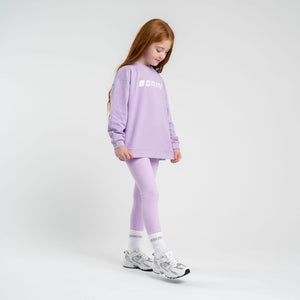 SS25 Bonini ASPIRE Lilac & White Logo Sweatshirt