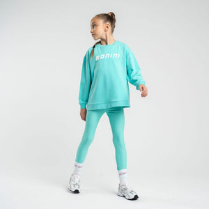 SS25 Bonini ASPIRE Mint & White Logo Sweatshirt