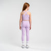 SS25 Bonini ASPIRE Lilac & White Logo Crop Sport Top