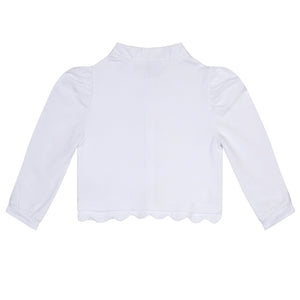 SS24 ADee LINA Bright White Sweat Cardigan