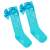 SS24 ADee OLSEN Aruba Blue Diamante Knee High Socks