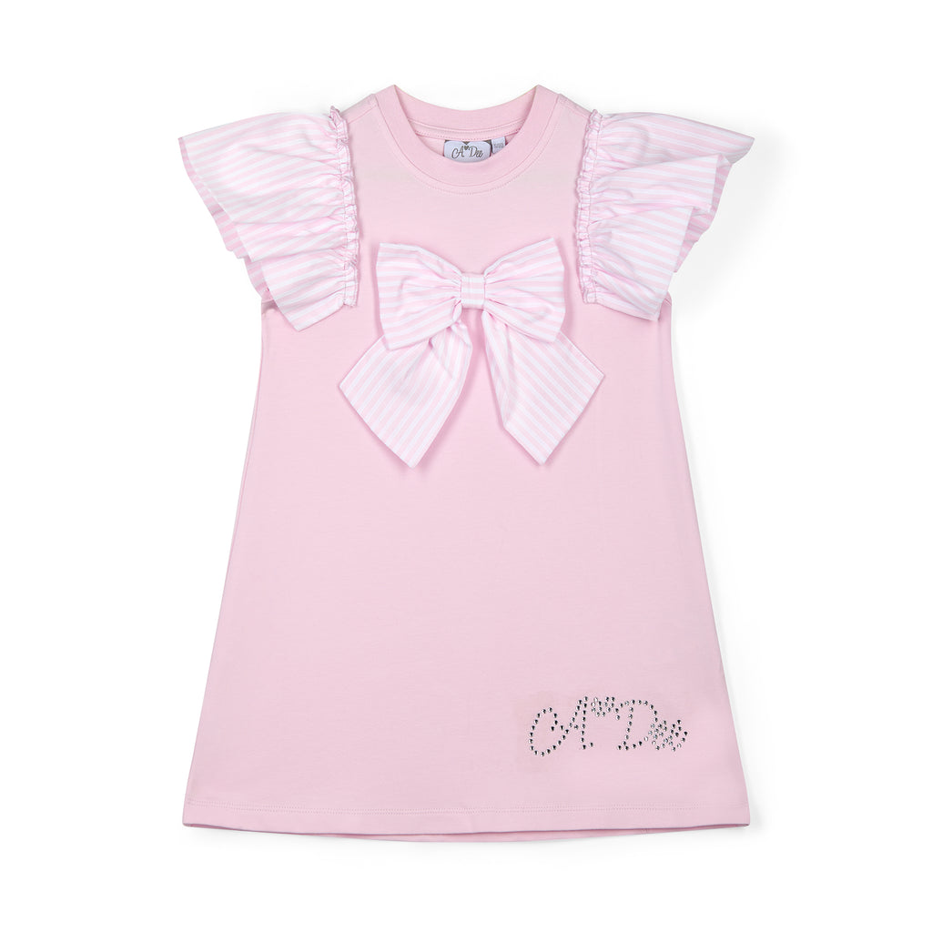 SS25 ADee CALI Pink Bow Frill Dress