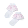 SS25 ADee CAPRI Pink & White Stripe Ankle Socks