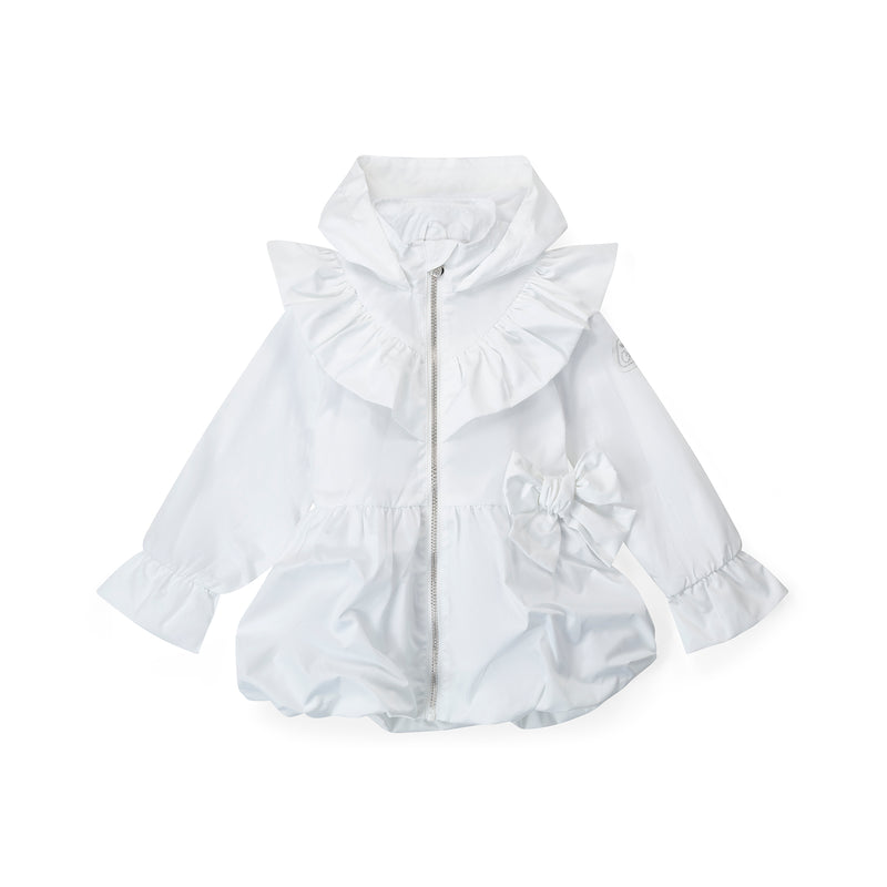 SS25 ADee NATALIE White Bow Frill Jacket