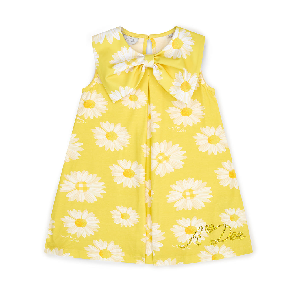 SS25 ADee DOTTIE White & Yellow Daisy Print Dress