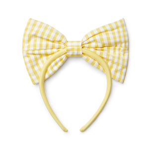 SS25 ADee DULCIE Yellow Check Bow Headband