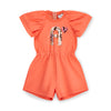 SS25 ADee DARCY Orange Logo Frill Playsuit