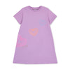 SS25 ADee EVANGELINE Purple Triple Hearts Dress