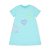 SS25 ADee EVANGELINE Turquoise Triple Hearts Dress