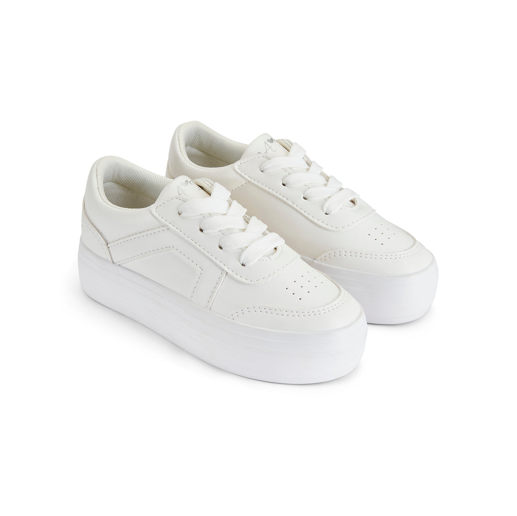 SS25 ADee PATTY White Platform Trainers