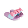 SS25 ADee BOWTY Purple Pink & Blue Bow Sliders