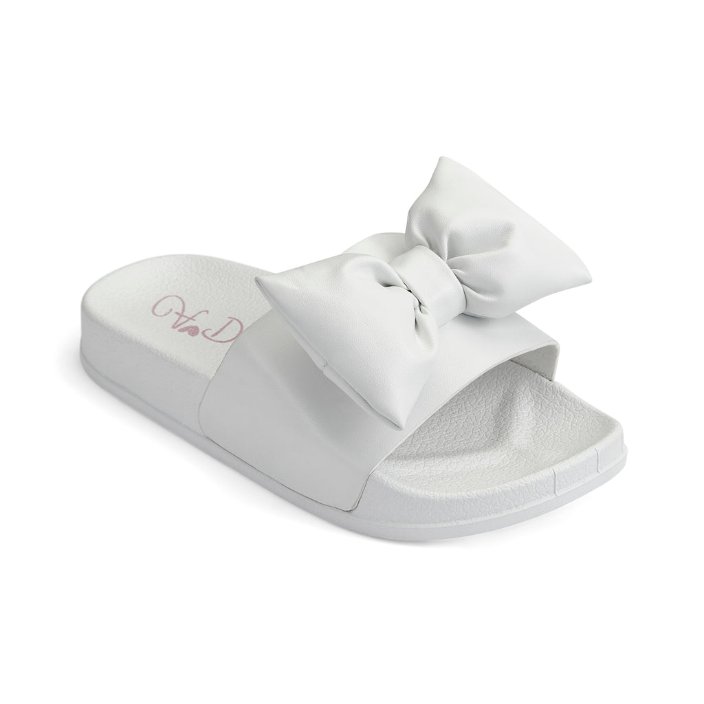 SS25 ADee BOWTY White Bow Sliders