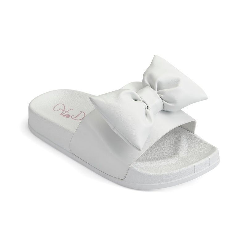 SS25 ADee BOWTY White Bow Sliders