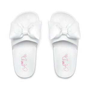 SS25 ADee BOWTY White Bow Sliders