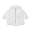 SS25 Little A BOBBIE White Bow Frill Hooded Jacket