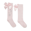 SS25 ADee CHARLEIGH Pink Bow Knee High Socks