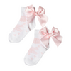 SS25 ADee CLEMINTINE White & Pink Bow Ankle Socks