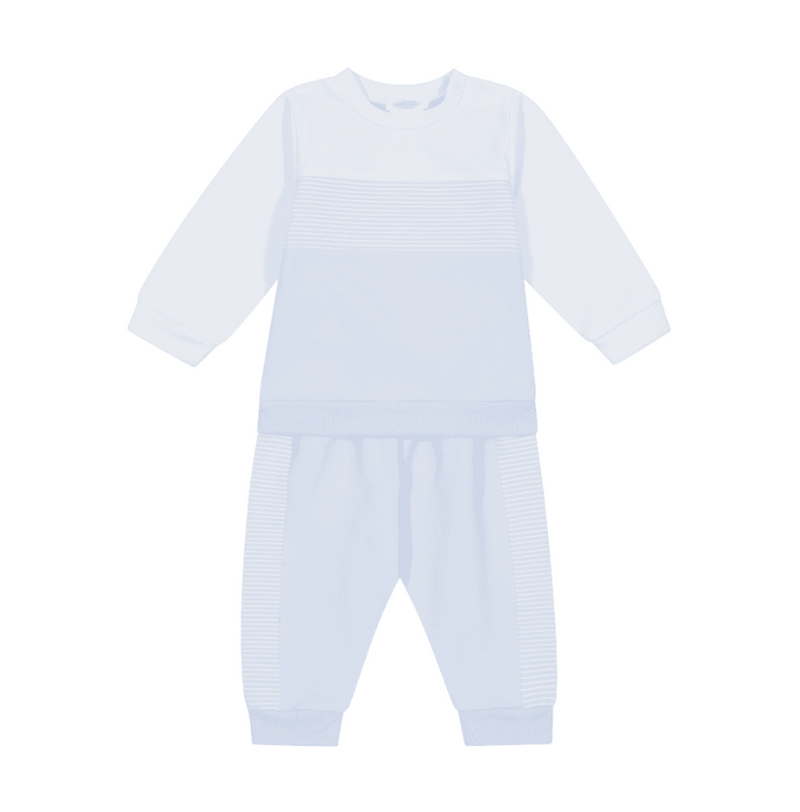 AW24 Deolinda Pale Blue & White Panel Stripe Tracksuit