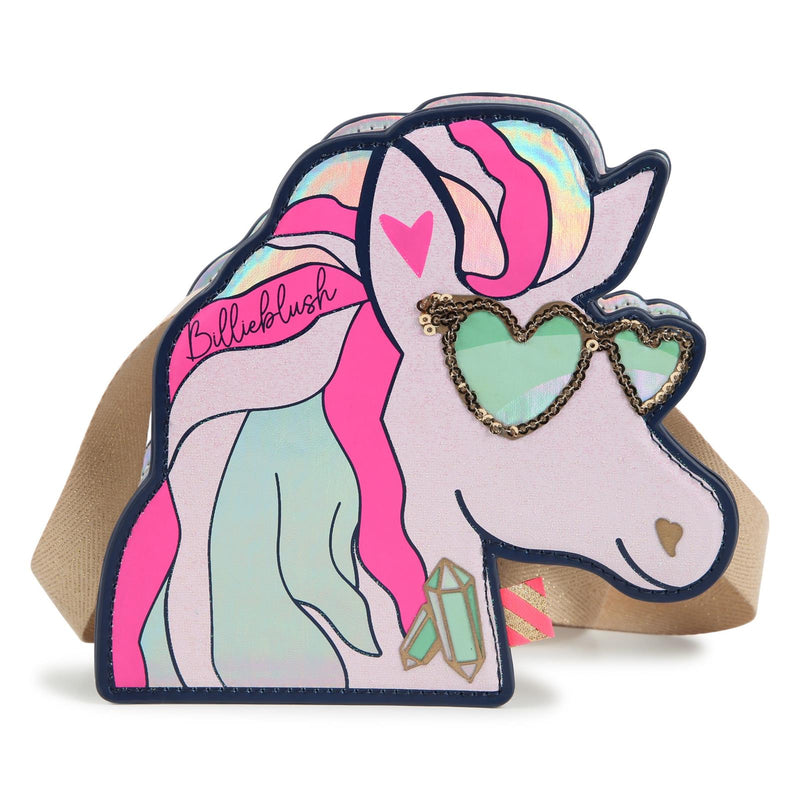 AW24 Billieblush Multicoloured Logo Unicorn With Sunglasses Bag