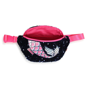 AW24 Billieblush Navy Blue & Pink Mermaid Sequin Bum Bag