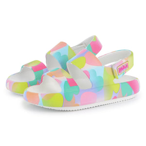 SS25 Billieblush Multicoloured Pattern Logo Sandals