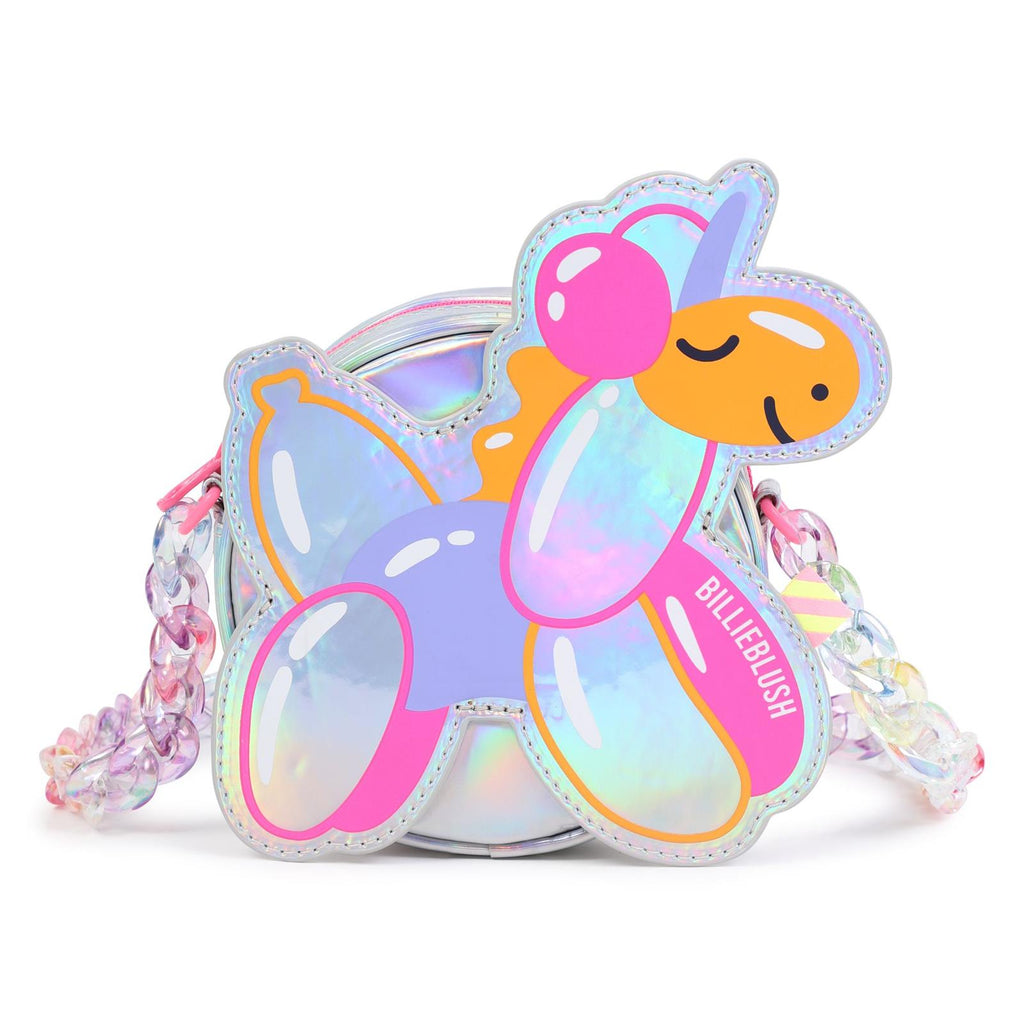 SS25 Billieblush Multicoloured Balloon Animal Holographic Logo Bag