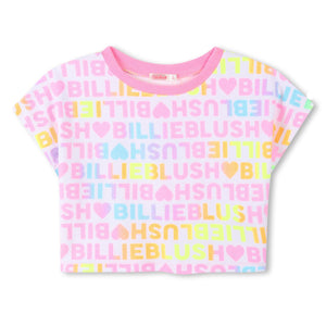 SS25 Billieblush Multicoloured Logo Terry Towelling Shorts Set