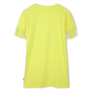 SS25 Billieblush Yellow 'Funtastic' Butterfly Sequin Fringe Dress