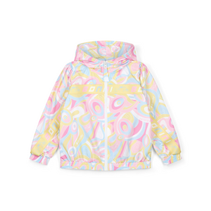 SS25 Bonini FUTURE Multicoloured Swirl Print Hooded Jacket