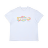 SS25 Bonini DYNAMIC White Multicoloured Swirl Logo Baggy T-Shirt