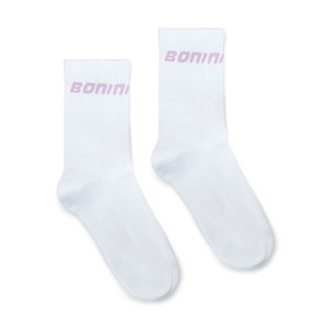 SS25 Bonini ASPIRE White & Lilac Sport Socks