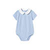 SS25 Mayoral Baby Blue & White Collar Romper