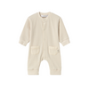 SS25 Mayoral Baby Beige Ribbed Teddy Bear Babygrow