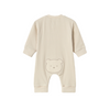 SS25 Mayoral Baby Beige Ribbed Teddy Bear Babygrow