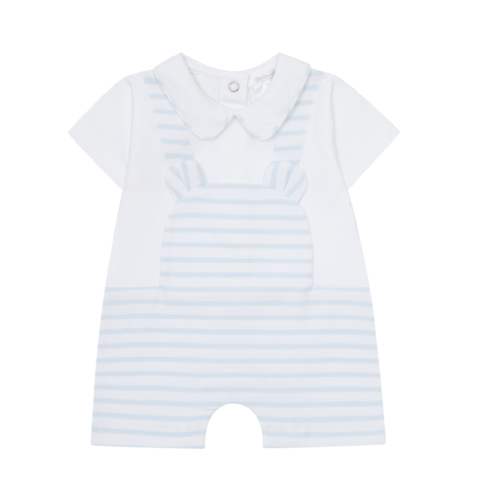 SS25 Deolinda Blue & White Stripe Animal Romper