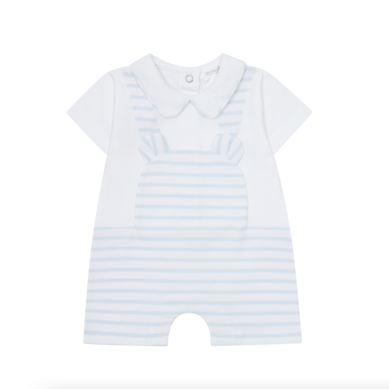 SS25 Deolinda Blue & White Stripe Animal Romper