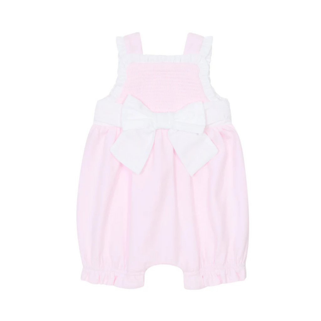 SS25 Deolinda Pink & White Bow Romper