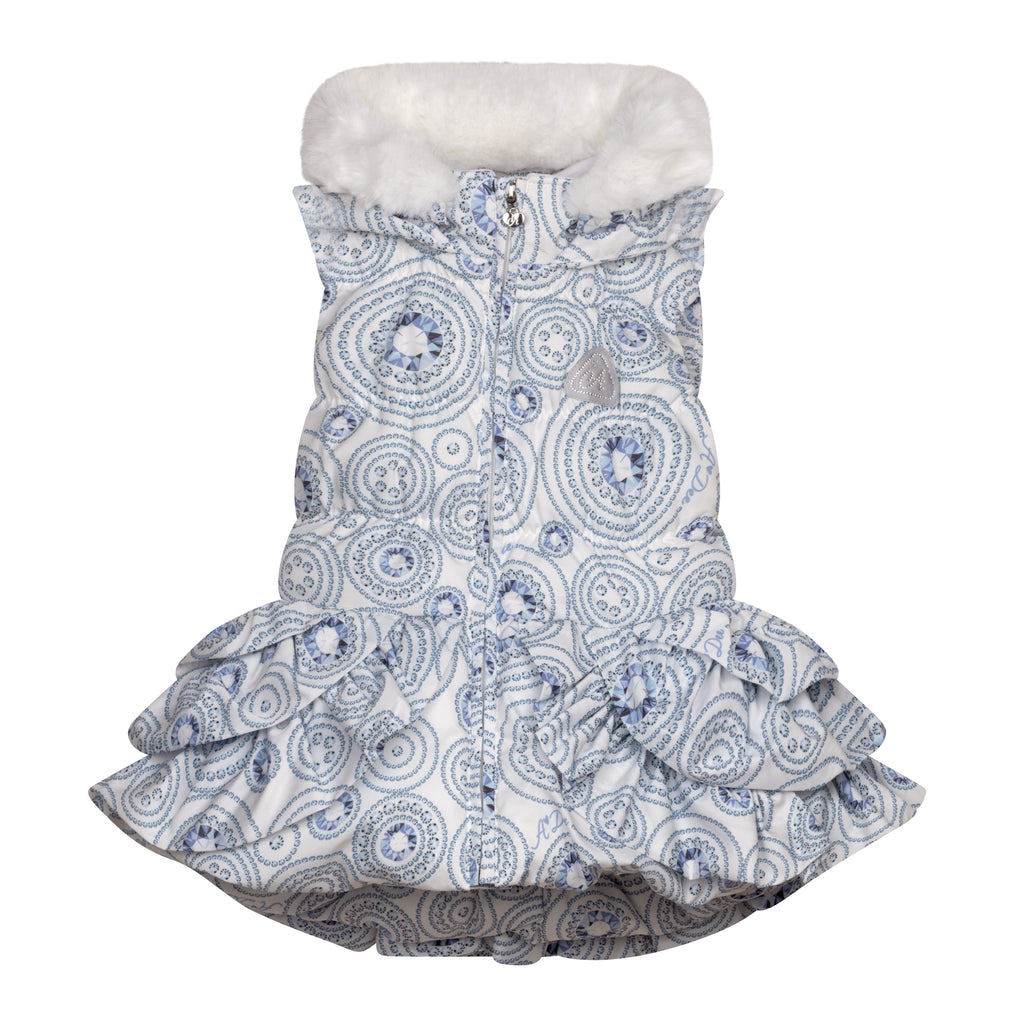 AW24 ADee PENNY Snow White Diamond Print Gilet