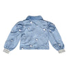 AW24 ADee PIPER Iced Blue Faux Fur Diamond Indoor Jacket