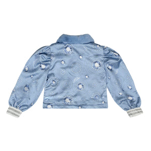 AW24 ADee PIPER Iced Blue Faux Fur Diamond Indoor Jacket