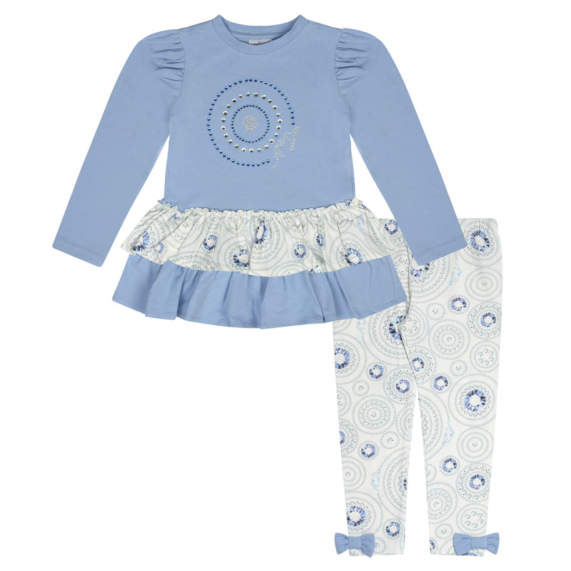 AW24 ADee PAMELA Iced Blue Adee On Ice Legging Set