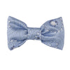 AW24 ADee PIPPY Iced Blue Diamond Print Bow Hair Clip